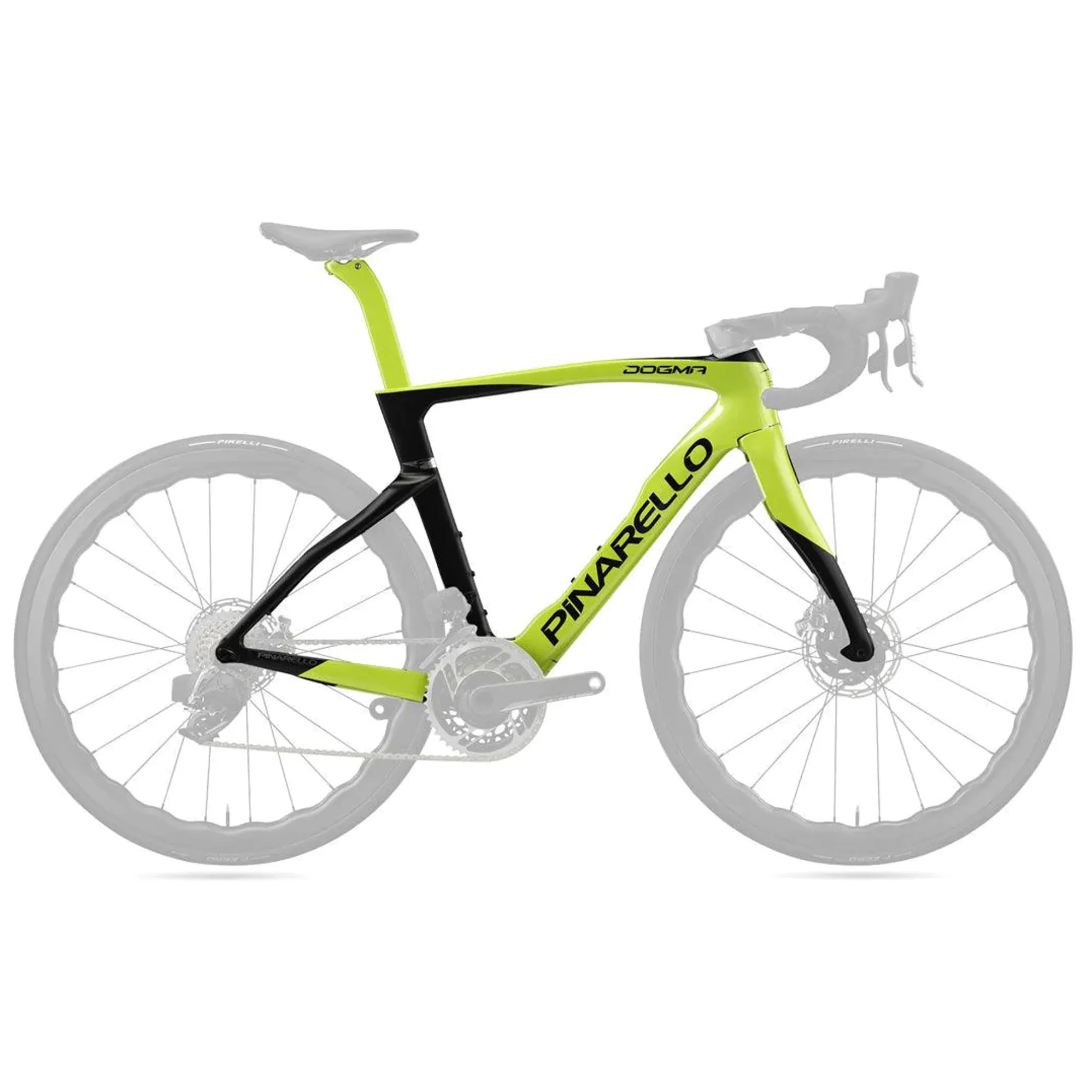 Pinarello Dogma F Disk Frameset Electro Lime Carbon Road Bike