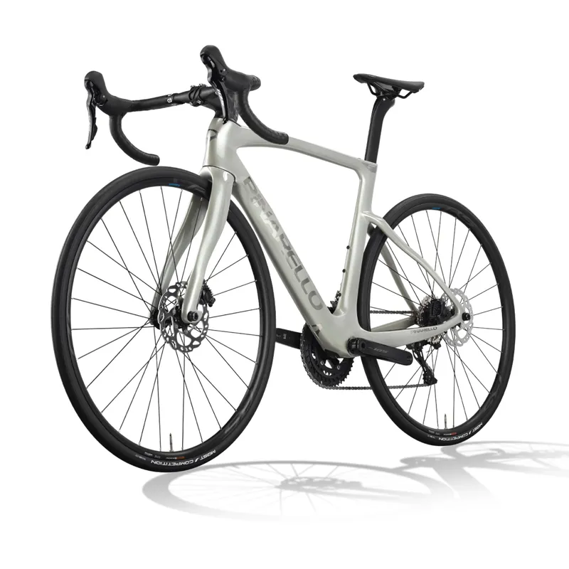 Pinarello F1 Disk 105 Comet Silver Shiny Carbon Road Race Bike-1