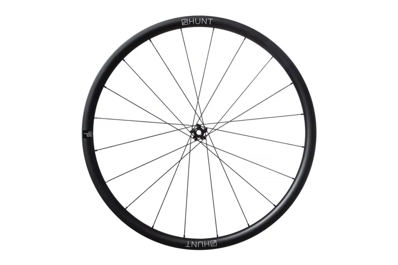 Hunt 33 Carbon Aero Disc Wheelset Black Spokes