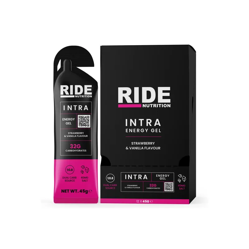 Ride Nutrition Intra Gel Strawberry and Vanilla