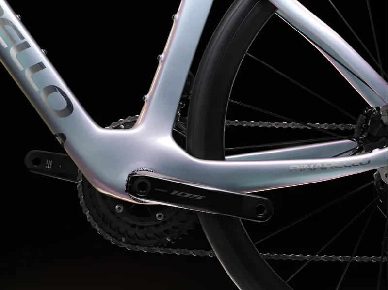 Pinarello F3 Disk 105 Di2 Interstellar Grey Shiny Carbon Road Race Bike-4