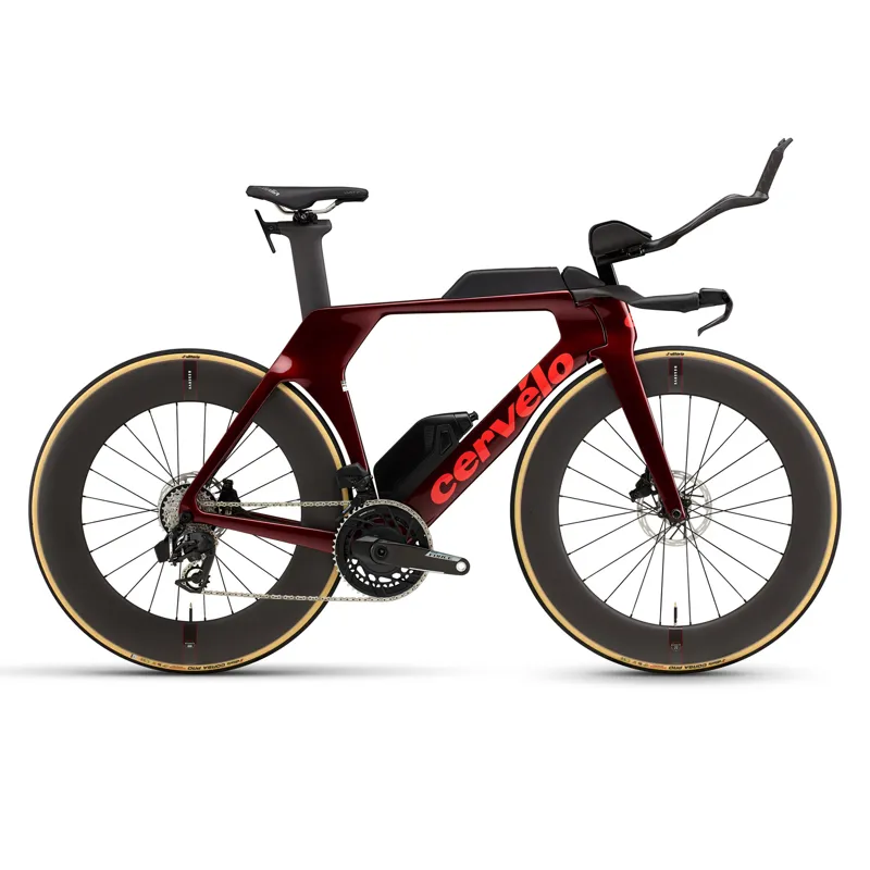 Cervelo P5 SRAM Force AXS Red Hot Carbon TT Triathlon Race Bike