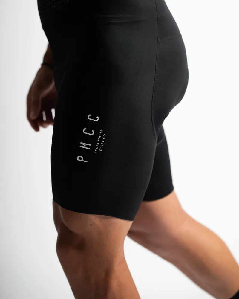 Pedal Mafia Mens PMCC Bib Shorts - Black White