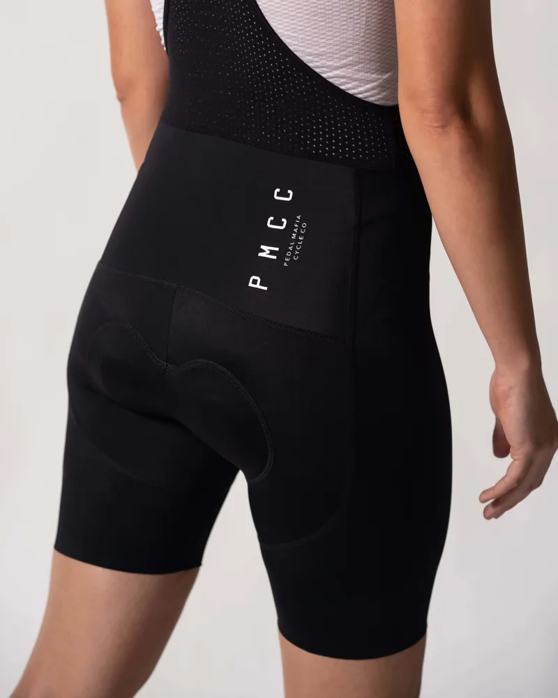 Pedal Mafia Womens PMCC Bib Shorts - Black White-4