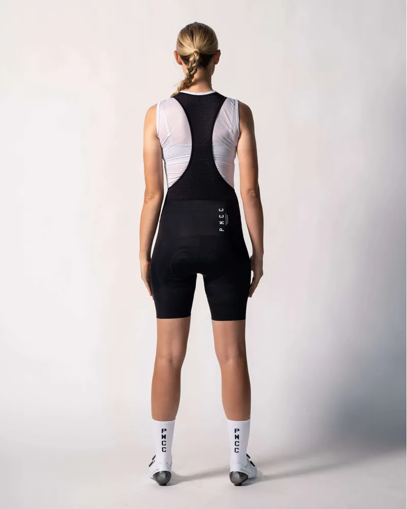Pedal Mafia Womens PMCC Bib Shorts - Black White-2