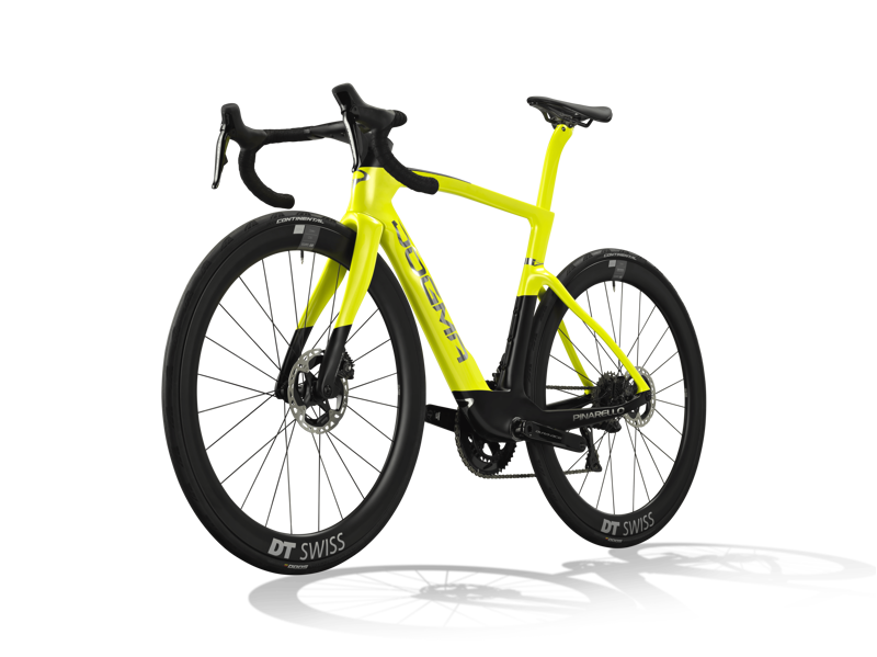 Pinarello Dogma F Disk Aurik Yellow Carbon Road Frameset 2025-1