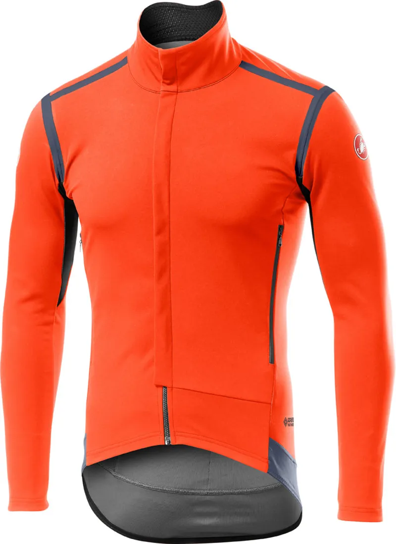 Castelli Perfetto RoS Mens Long Sleeve Jacket in Orange