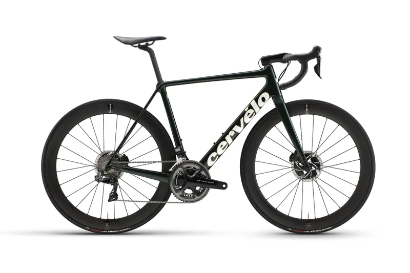 2021 Cervelo R5 Dura Ace Di2 Green Gold White Carbon Road Bike