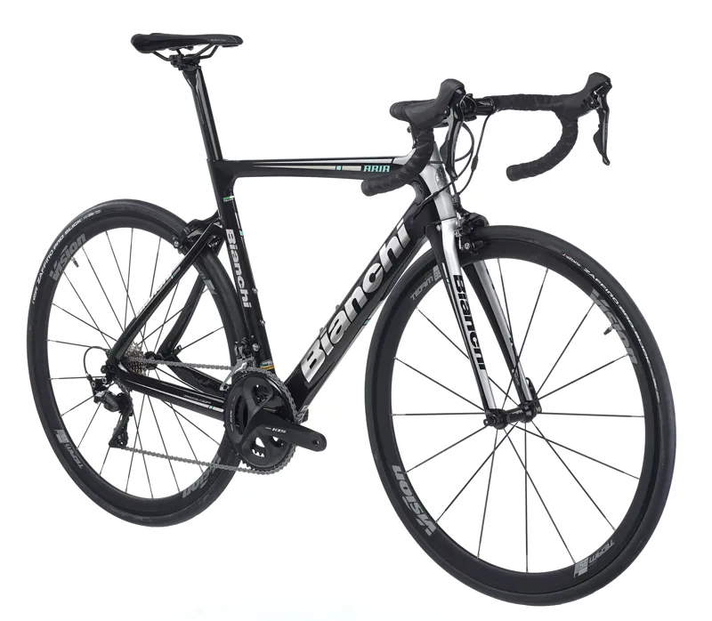 2019 Bianchi Aria 105 7000 Black/Silver Carbon Aero Road Bike-1
