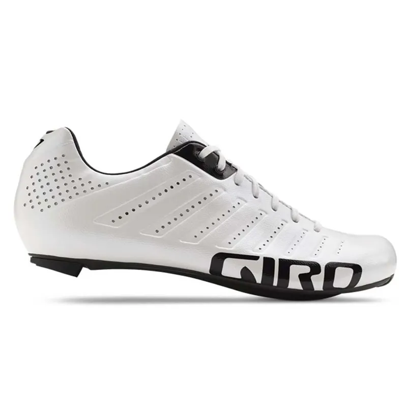 Giro Empire SLX Carbon Lace Up Road Shoes In White-1