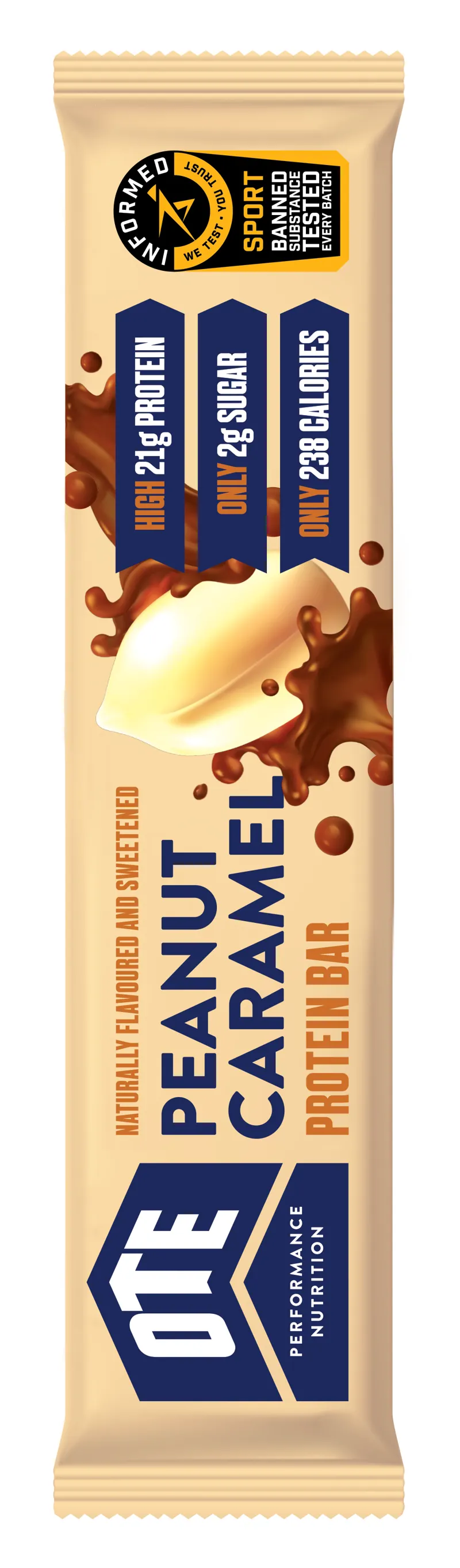 OTE Spots Protein Bar Peanut Caramel