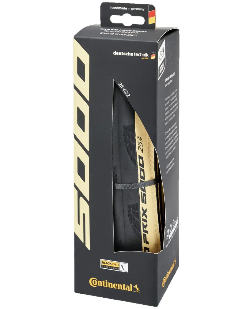 Continental GP5000 Tour de France LTD Cream 25c Clincher Road Tyres