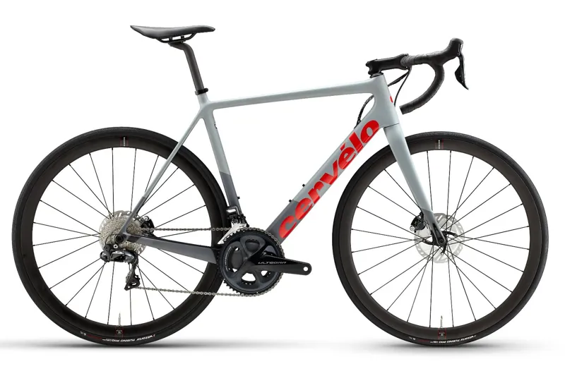 2021 Cervelo R-Series Disc Ultegra Di2 Grey/Red Carbon Road Bike