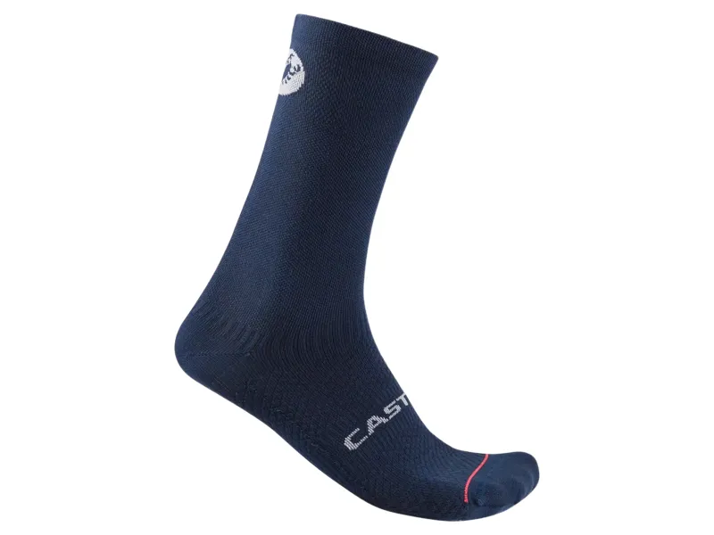 Castelli Scorpion Logo 20 Thermal Sock Belgian Blue