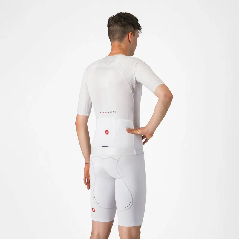 Castelli Free Aero Race S Bib Shorts in White-1