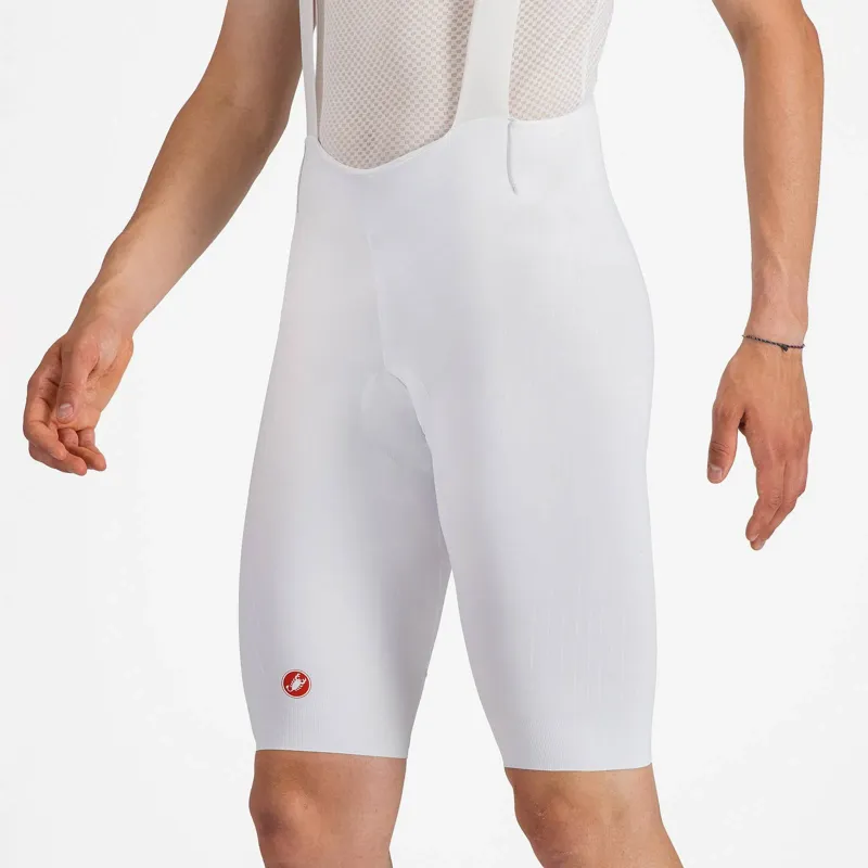 Castelli Free Aero Race S Bib Shorts in White-3