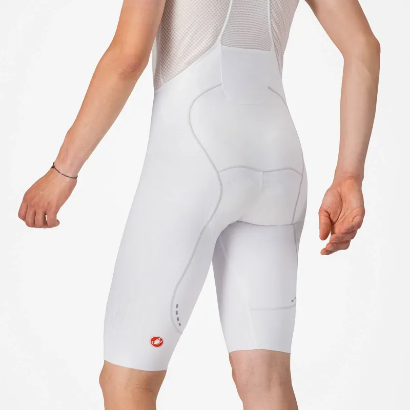 Castelli Free Aero Race S Bib Shorts in White-5