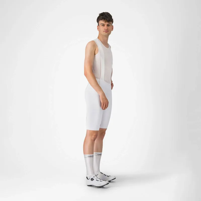 Castelli Free Aero Race S Bib Shorts in White-6