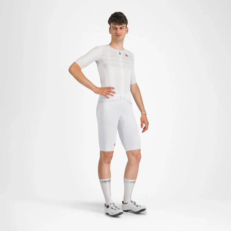 Castelli Free Aero Race S Bib Shorts in White-8