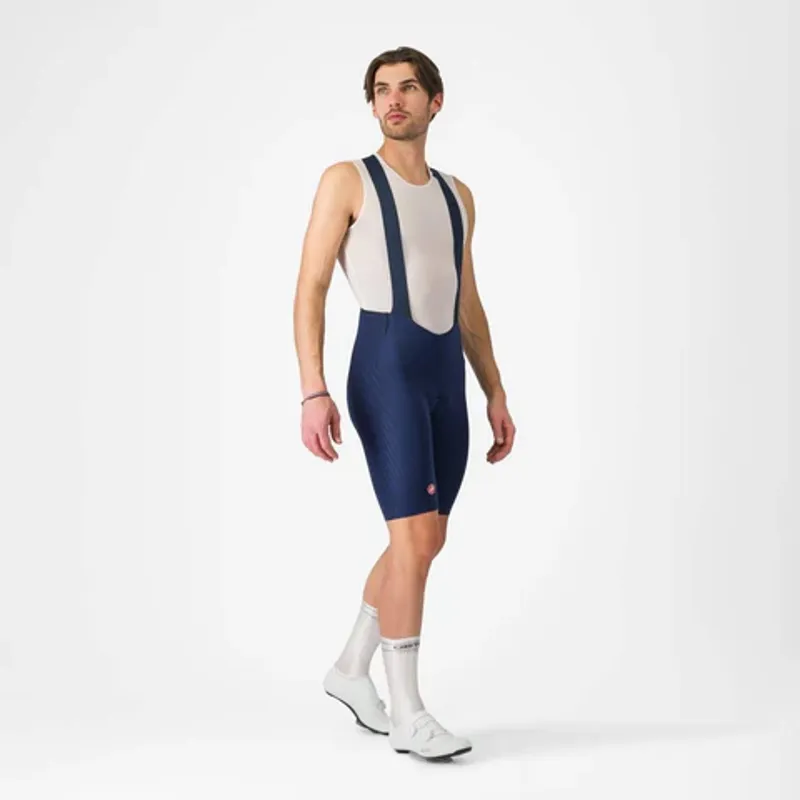Castelli Free Aero Race S Bib Shorts in Belgian Blue