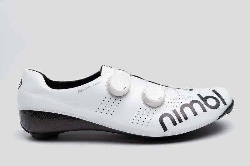 Nimbl Ultimate Exceed Pro Edition Carbon Road Shoes in White/Black