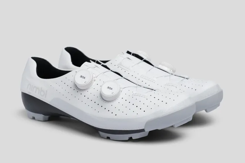 Nimbl Urano Carbon Gravel Shoes in White-1