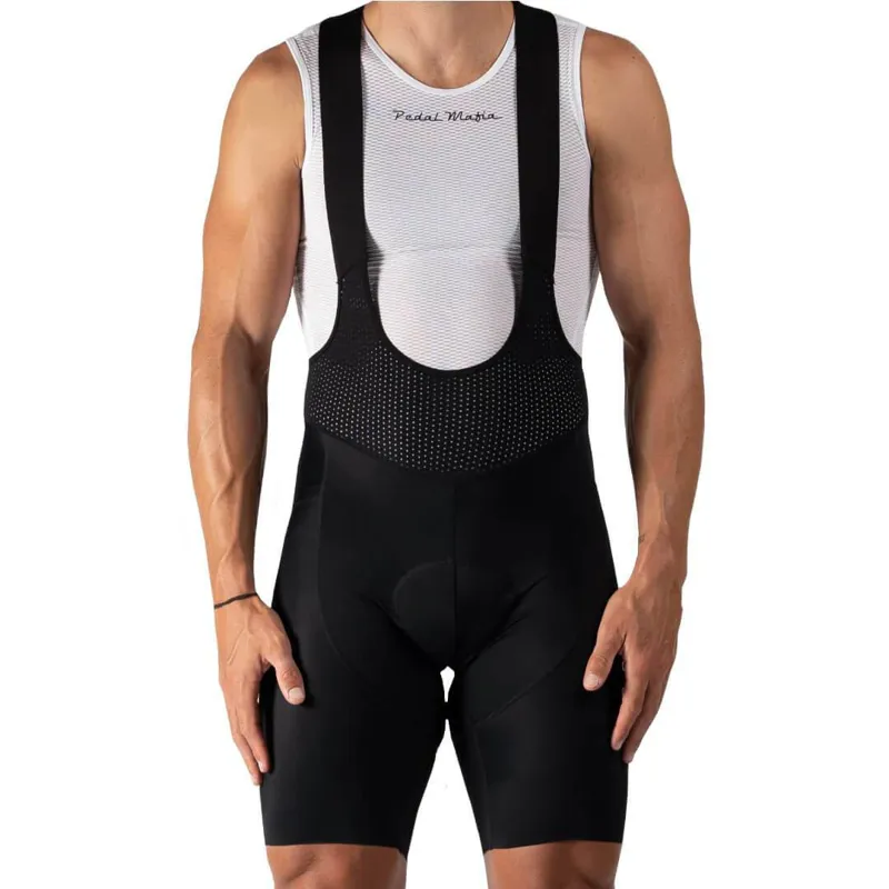 Pedal Mafia Mens PMCC Bib Shorts - Black White