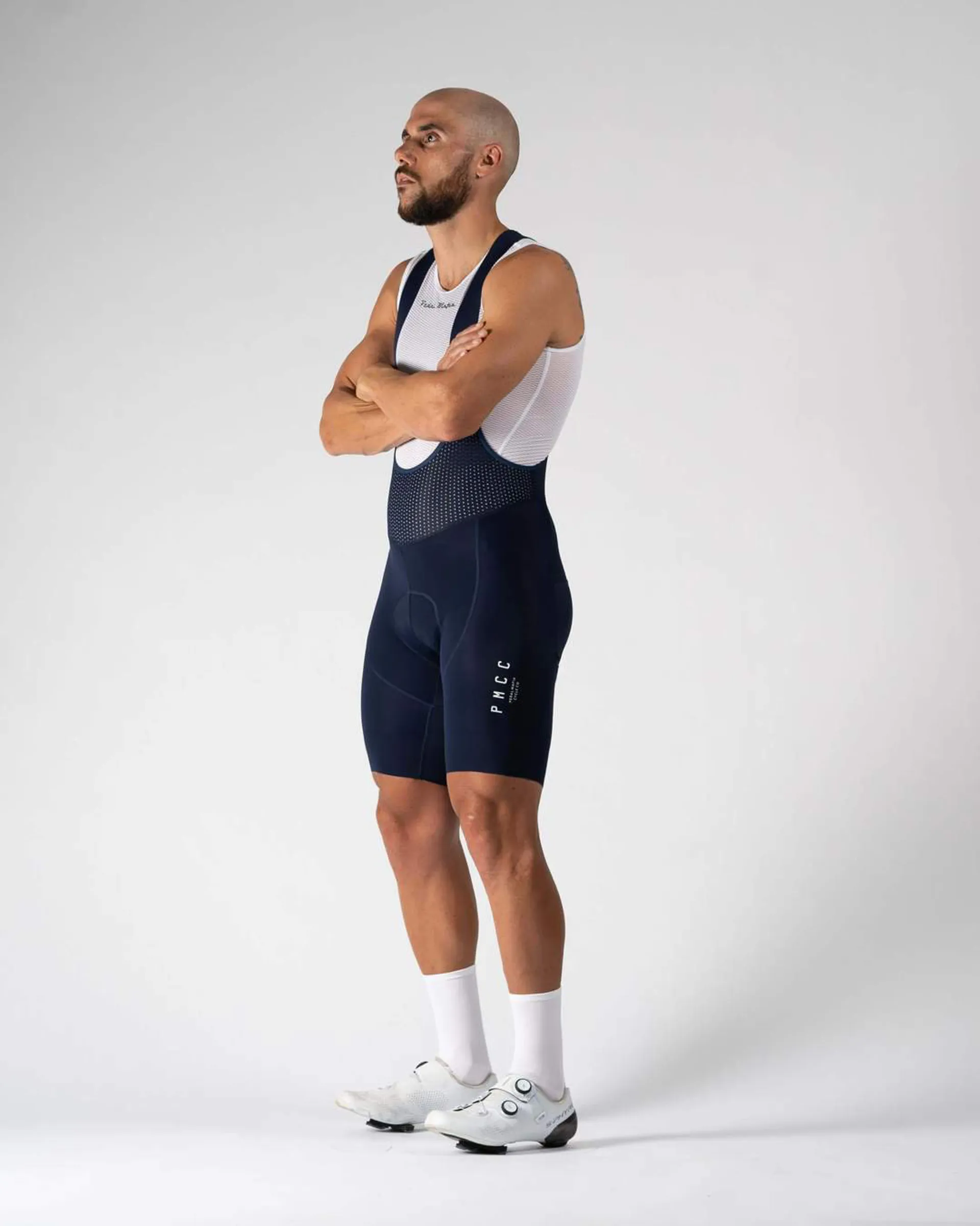 Pedal Mafia Mens PMCC Short Sleeve Jersey Navy White