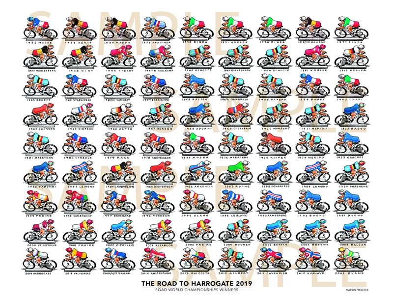 The Road To Harrogate 2019 by Martin Procter LTD Edition Signed Print
