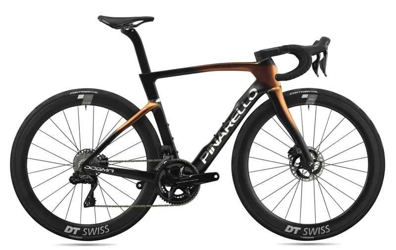 Pinarello Dogma F Disk DA Di2 Luxter Red Gold Carbon Road Bike