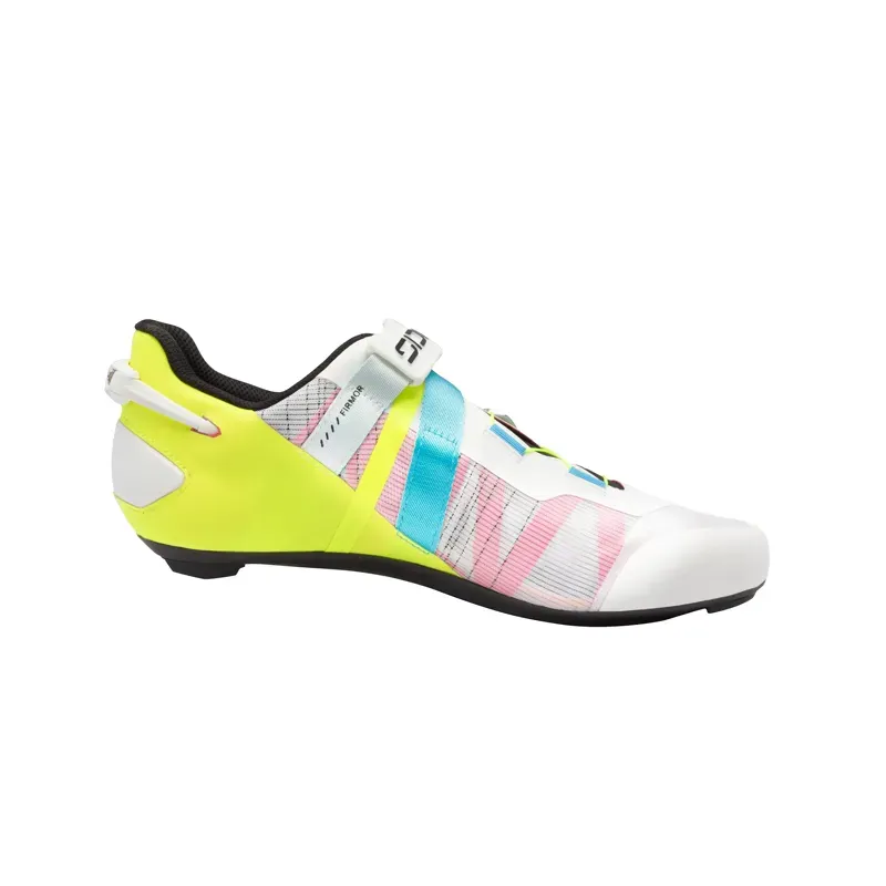 Sidi Wire 3 Road Shoes in White/Yellow Fluo-1