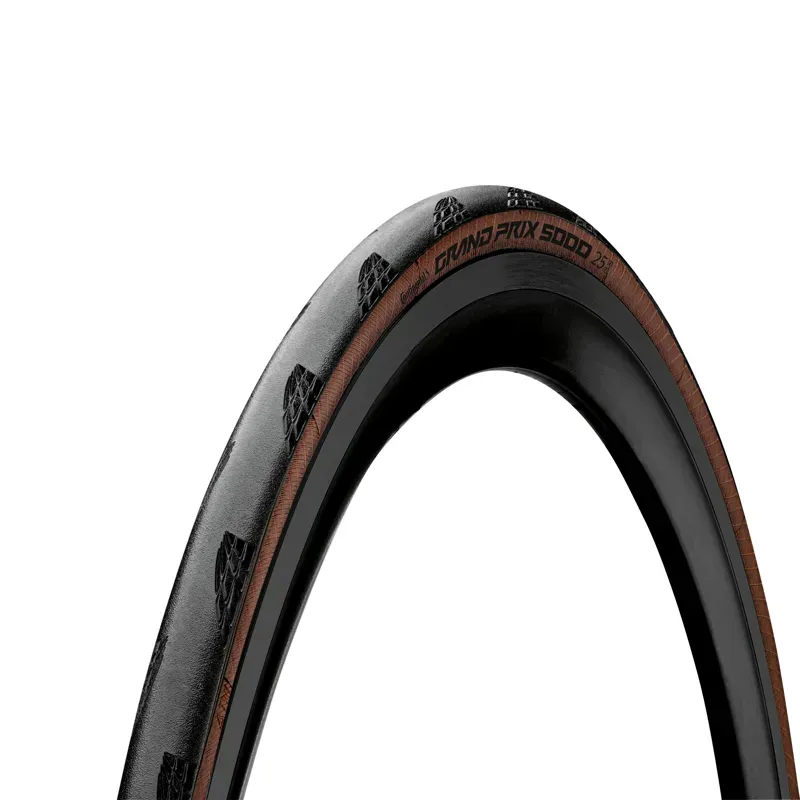 Continental GP5000 Clincher Road Bike Tyre - Transparent/Black