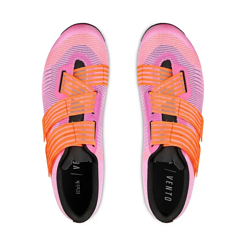 Fizik Vento Powerstrap Aeroweave Shoes In Coral/Black-1