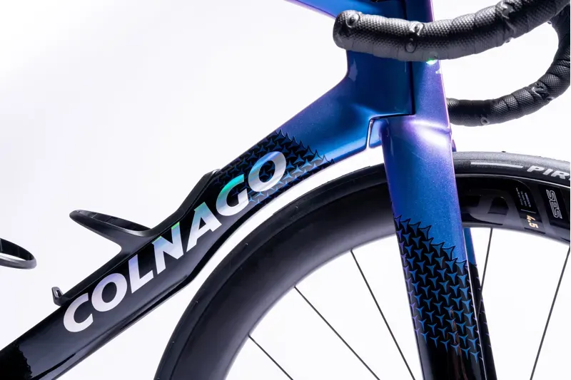 Colnago Y1RS Disc 2025 Carbon TT Aero Frameset Blue/Black-4